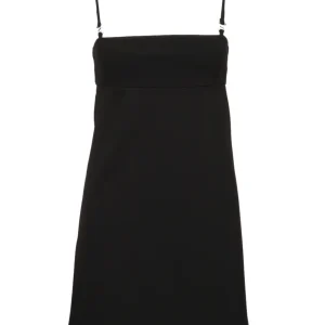 Vestito Bambina Corto in Misto Viscosa Nero