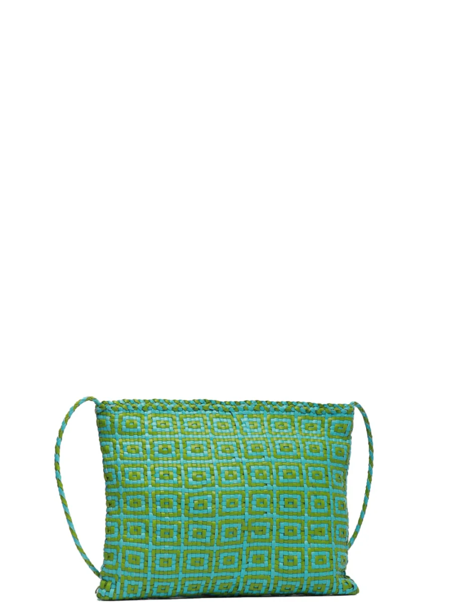 Borsa Pochette Parimula con Tracolla Verde e Celeste - immagine 3