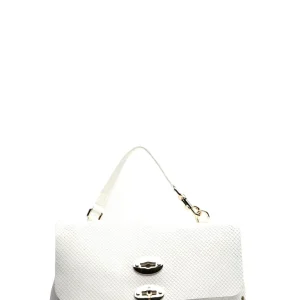 Borsa a Mano Postina Small in Pelle Amoretto Bianca